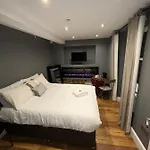 Cosy Double Bed With Fire Place