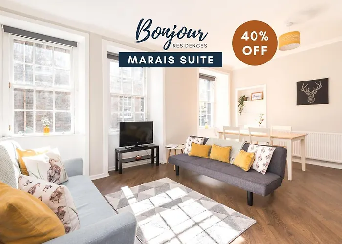 Bright New Town 2Br-1Ba, 1 Min To George St - Free Parking By Bonjour Residences Edinburgh