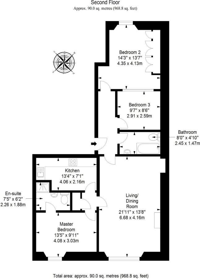 Stunning 2 Bedroom Georgian Appartement