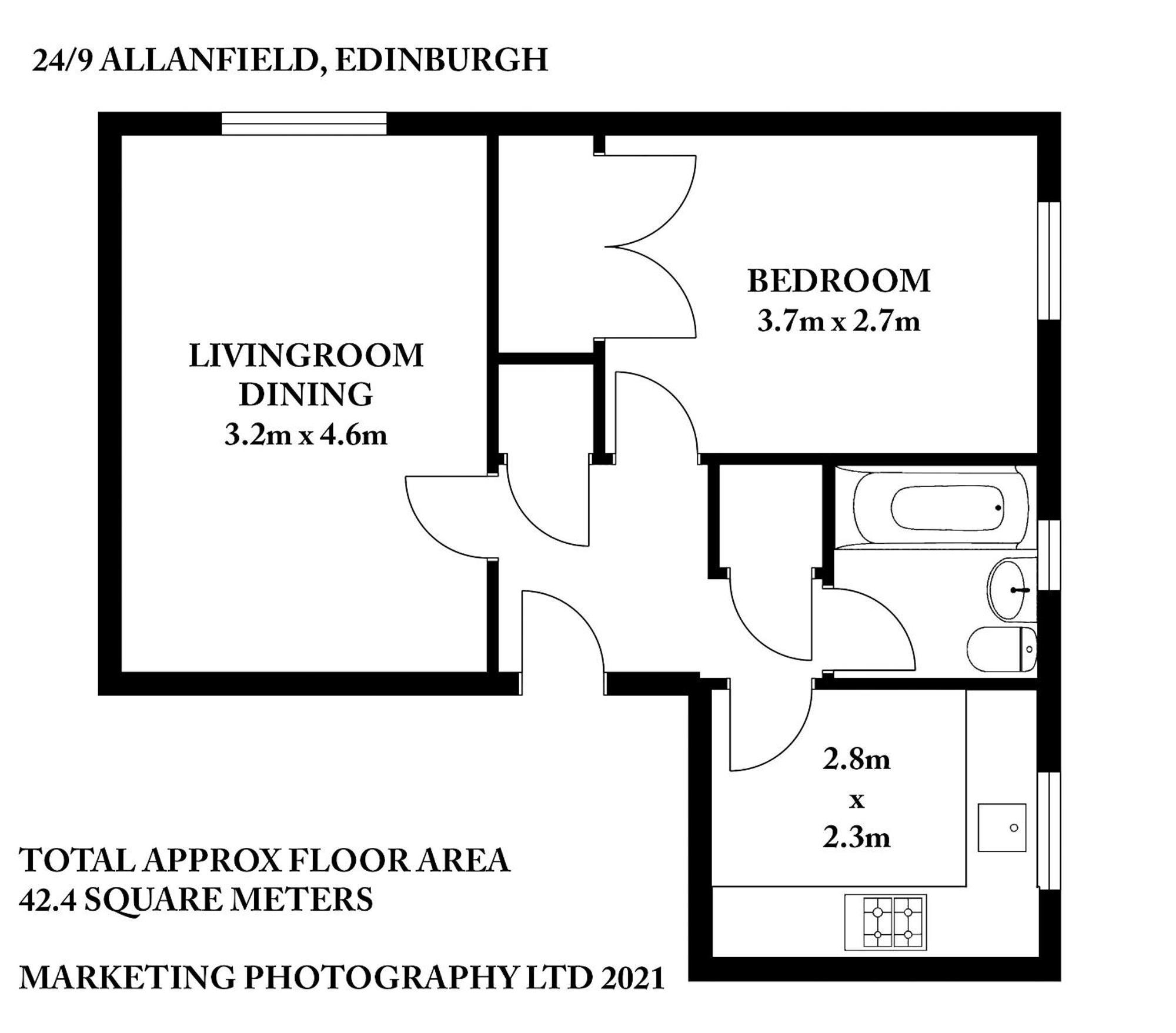 Ideal Location With Free On-site Private Parking * Edinburgh
